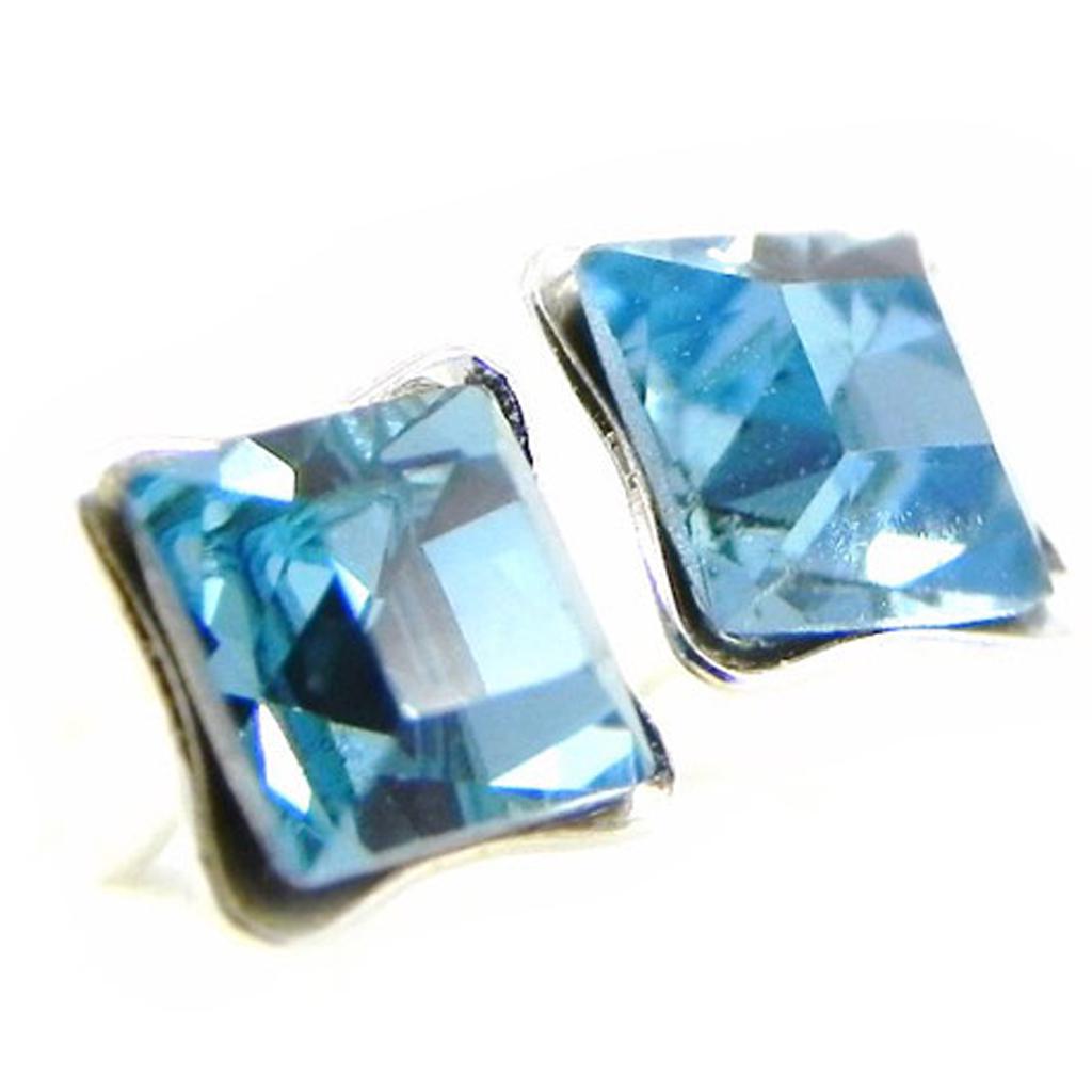 

Les Trésors De Lily [F3936] - Brillants Carré Turquoise Argent 4 mm