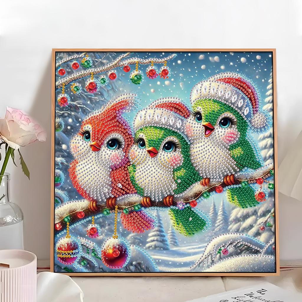 Winter Animals DIY Diamond Art Kits for Gift Home Wall Decor Diamond Dots Gem Art Crystal Rhinestones Diamond Painting 30x30cm