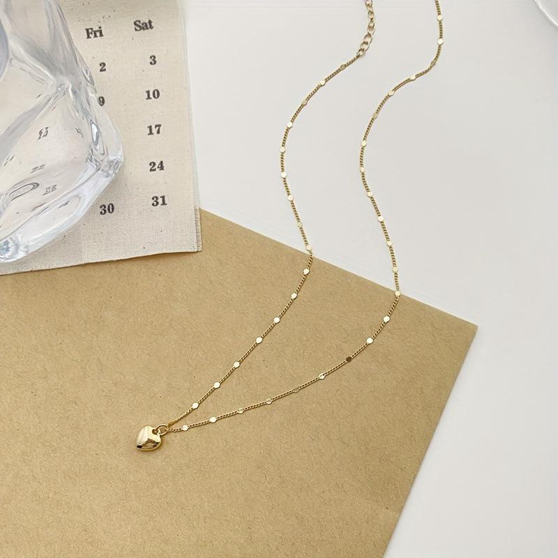 2025 Gold Heart Pendant Necklace for Dropshipping