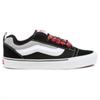 Vans Knu Skool Classic Style Low Top Skate Shoes Unisex Sneakers Black Red VN0009QCBA2