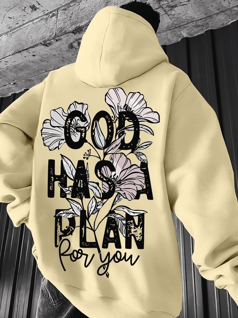Streetwear Kids Hip Hop Sports Hoodie,loose long sleeve hoodie,stylish flower and slogan print,breathable fabric for kids daily activities.