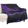 Blue Purple Black White Throw Blanket Cozy Warm Blanket for Bed Room Decor