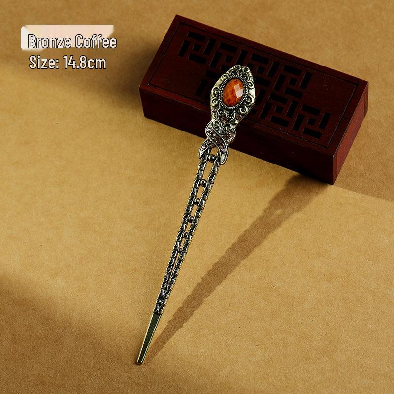 Classic Cheongsam Updo Hairpin: Versatile Retro Hanfu Palace Accessory for Everyday Use