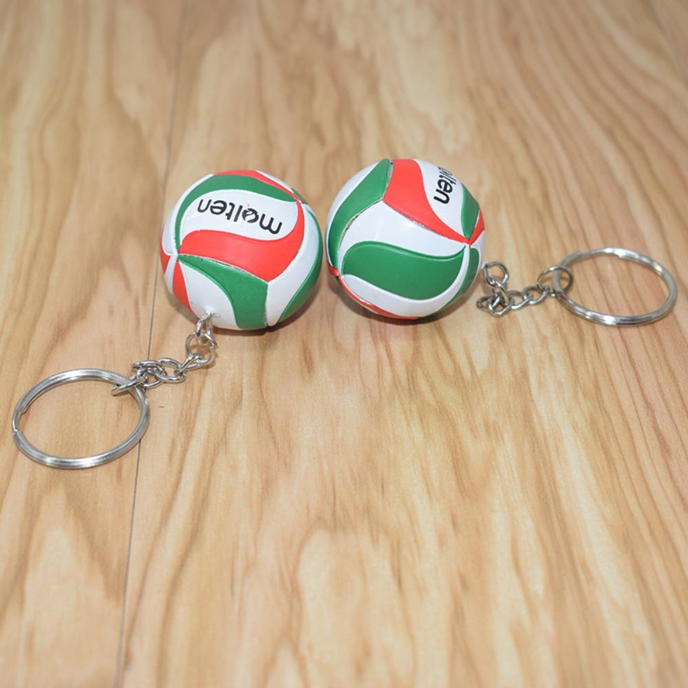 PVC Volleyball Key Chain Mini Ball Car Keyring Kids Gift Car Ornament  School Reward for Kid