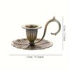 1pc European-style candle holder decoration, hand-held candle holder, elegant Nordic-style metal candle holder - zinc alloy