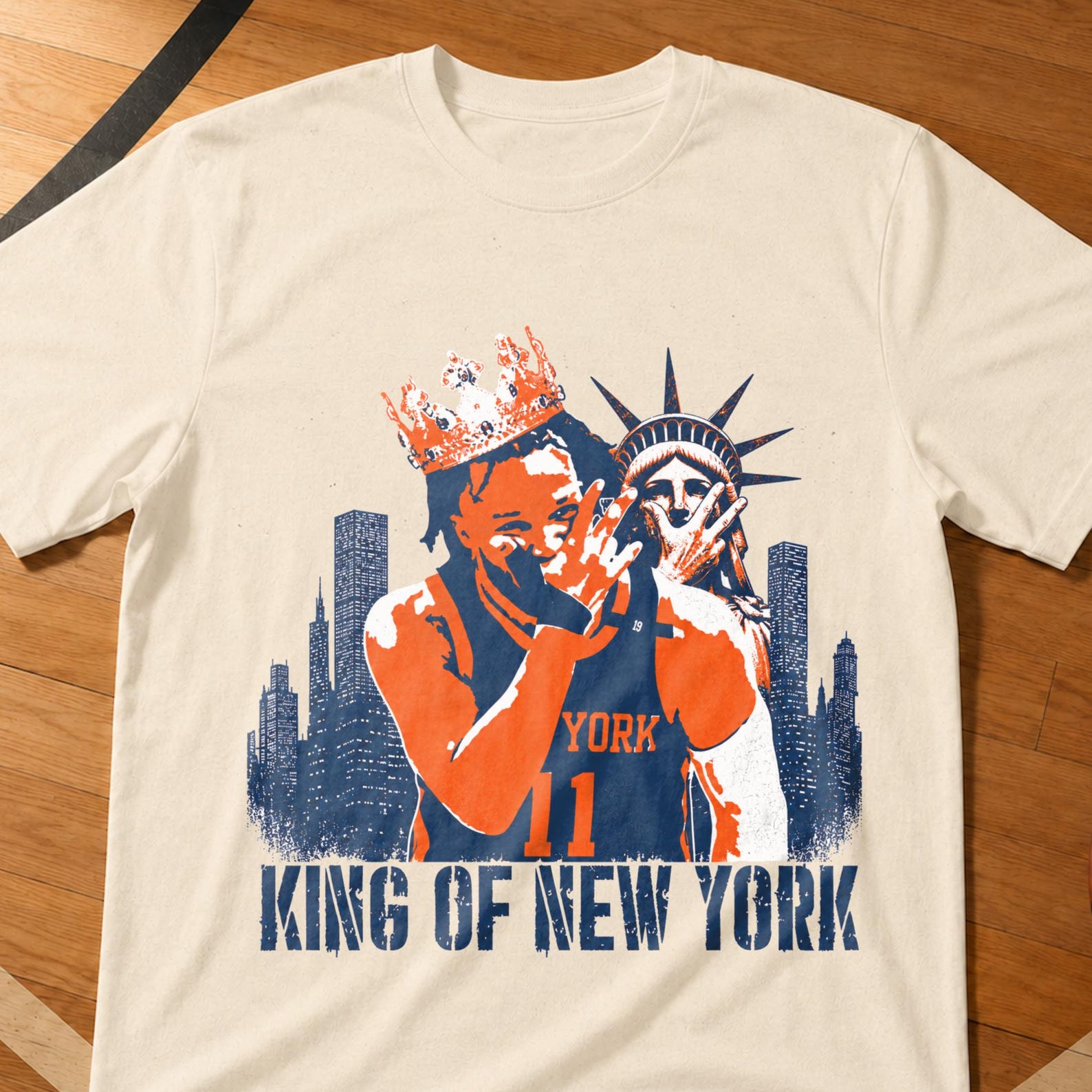 Jalen Brunson King of New York Basketball Fan Tee,NY Knicks Shirt S
