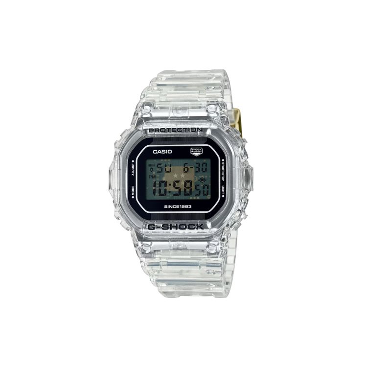 

Casio G-Squad G-Shock 40th Anniversary Clear Remix 200M Water Resistant Quartz Movement Resin Strap Watch Men watches Black DW-5040RX-7JR Black Dial