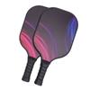 Pickleballpaddlar Set om 2 Lättvikt Kolfiber PU Mjukt Grepp Hög Styrka Pickle Ball Racket