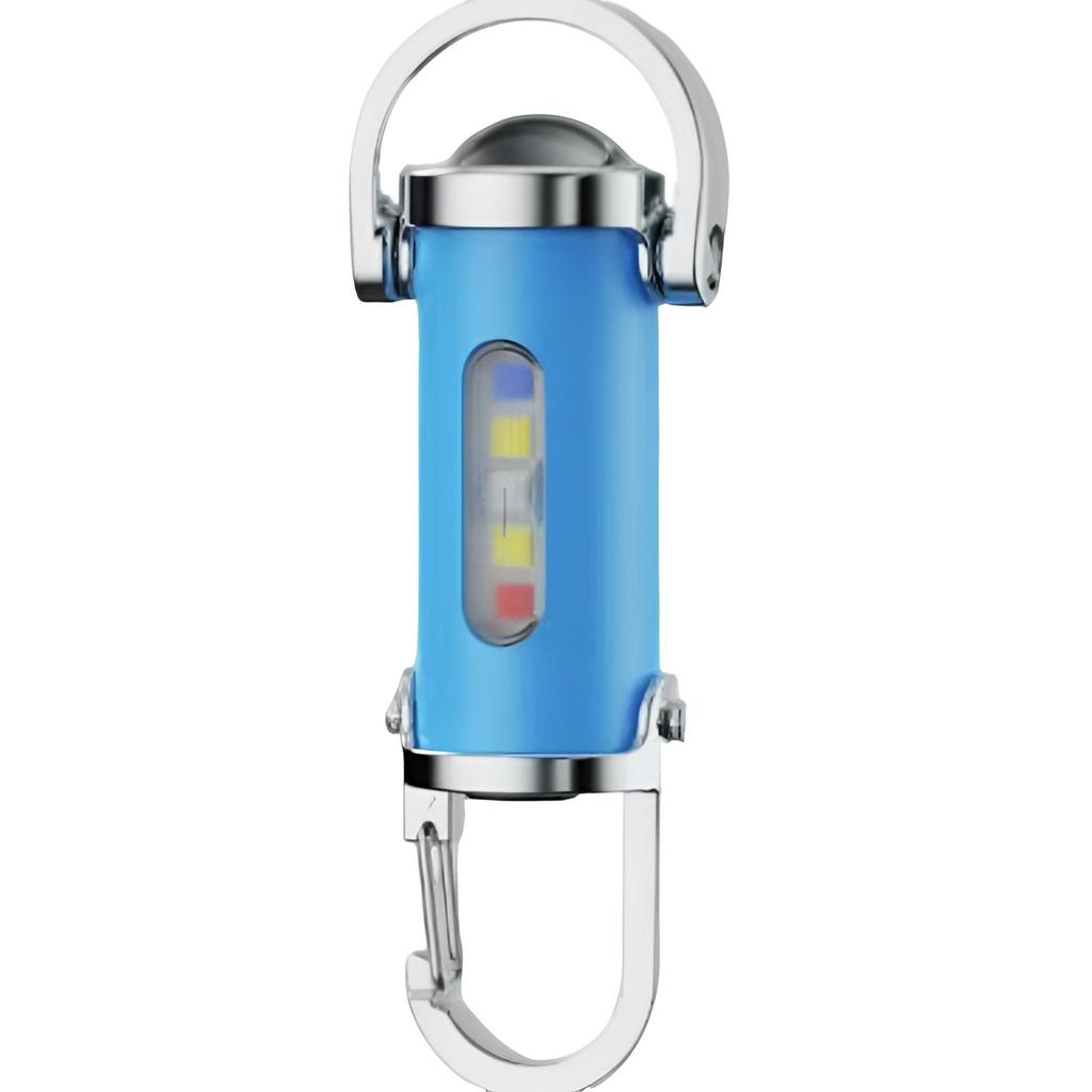 Ultra-Bright Waterproof Mini Power Bank Keychain Flashlight