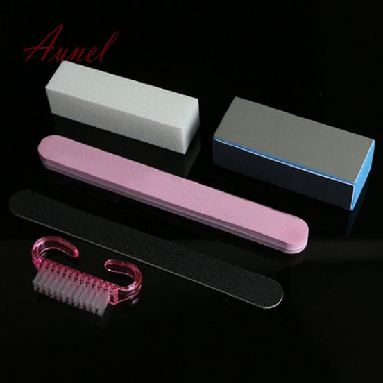 Vogue 5X Pro Kit de Herramientas de Manicura Limas de Uñas Rectangulares Accesorios de Cepillo Set de Nail Art