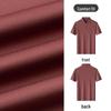 MONTAGUT Men's Silk Blend Cool Touch Short Sleeve Polo Shirt