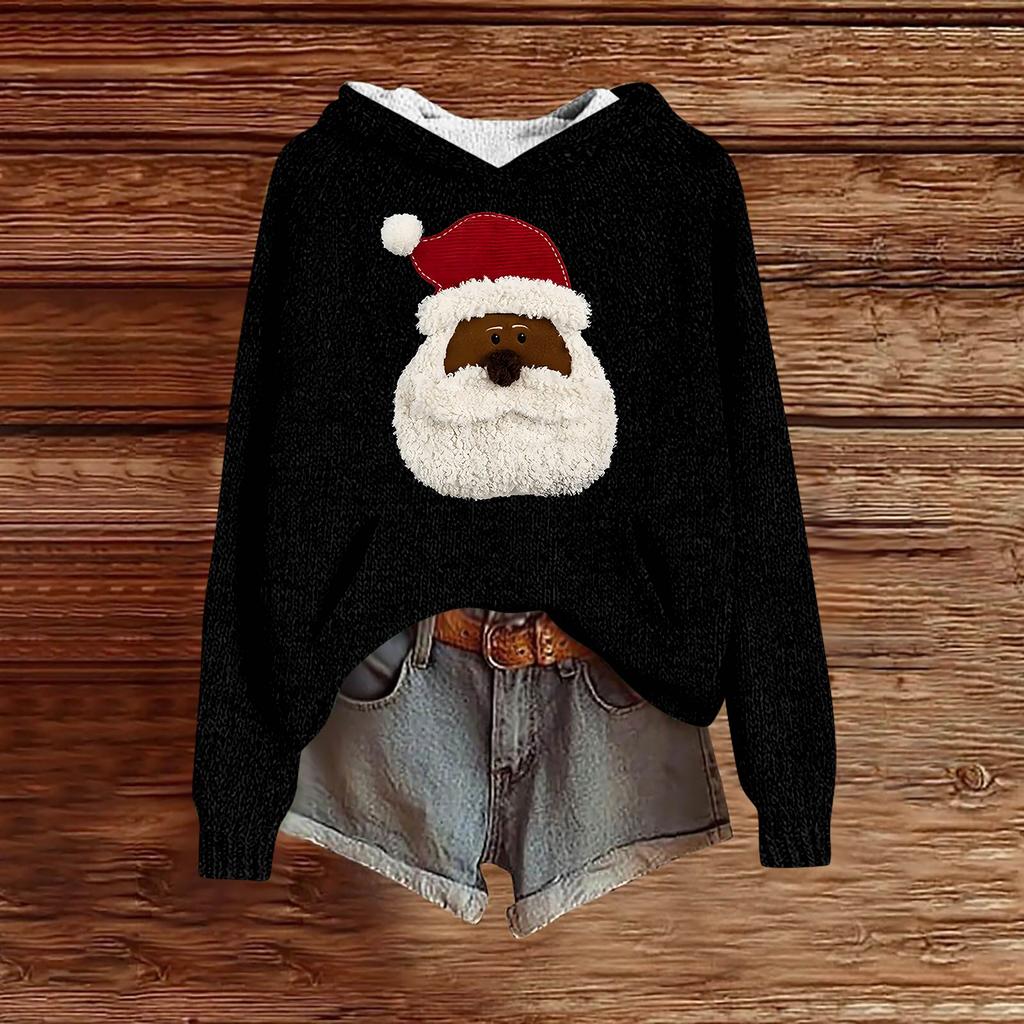 Sweatshirts für Damen Strickpullover Niedliches Shirt Herbst Pullover Kapuzensweatshirt