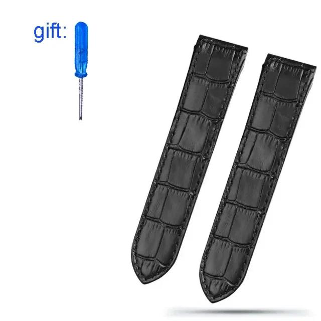 

For Cartier Watchband Cowhide Leather Watch Strap for Santos 100 Series Soft Wrist Band Folding Buckle Men Bracelets 20mm 23mm 23mm