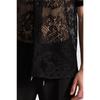 Summer Men's Mesh Lace Knit Short Sleeve Shirt Streetwear Hollow-Out Dance Perspective Shirts Nightclub Disco Performance Tops