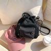Handbag Drawstring Bucket Bag Purse Small Crossbody Bag Folded Nylon Shoulder Bag  Travel