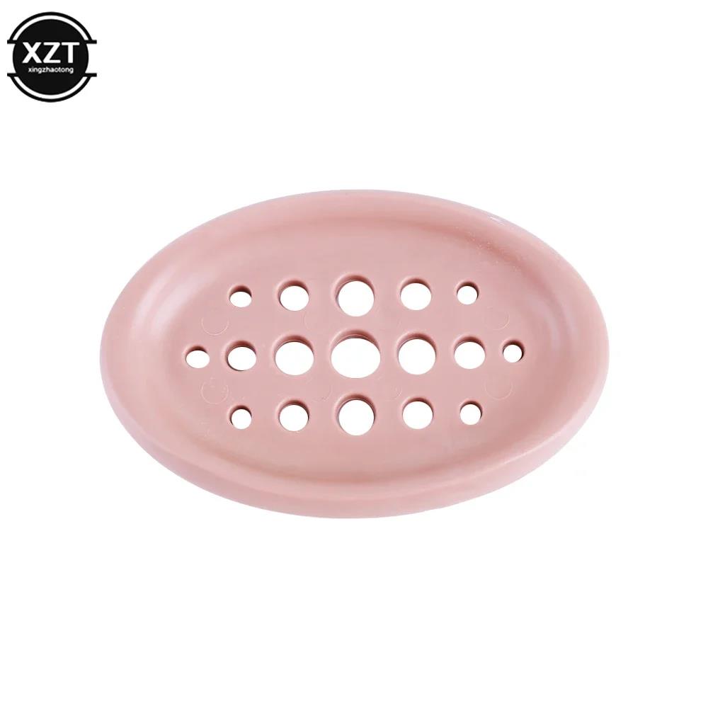 Non-slip Soap Holder Dish Bathroom Shower Storage Plate Stand Hollow Dishes Openwork Soap Dishes Soap Box