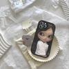 Dark Cute Girl Doll Art Phone Case For IPhone 16 15 14 13 Pro Max 11 12 Plus Leather Silicone Cover