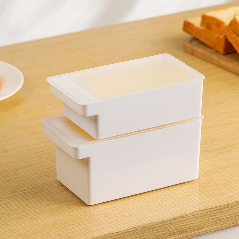 Butter Dish With Cover Butter Fresh-Keeping Box With Cutter Slicer Countertop Butter Box For Refrigerator Storage Home