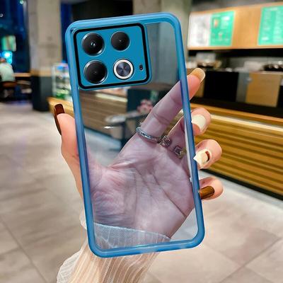 Huse TPU din silicon moale și transparent pentru Infinix Note 40 40Pro Plus 4G 5G Film de protecție completă pentru cameră, antișoc, transparent, anticădere.