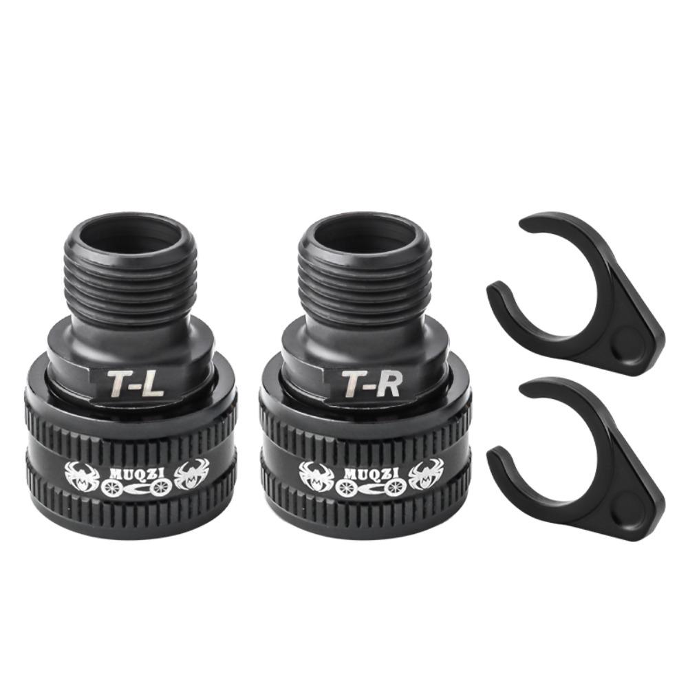 1 Pair Titanium Zinc Zinc Alloy Pedal Extender 23MM Bicycle Pedal Extension Bolts Road Bicycle