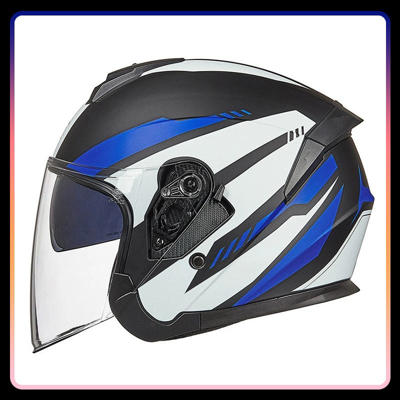 3/4 Open Face Motorcycle Helmets Racing Electric Jet Helmet Men Women Open Half Face Helmet Moto Street Four Seasons DOT