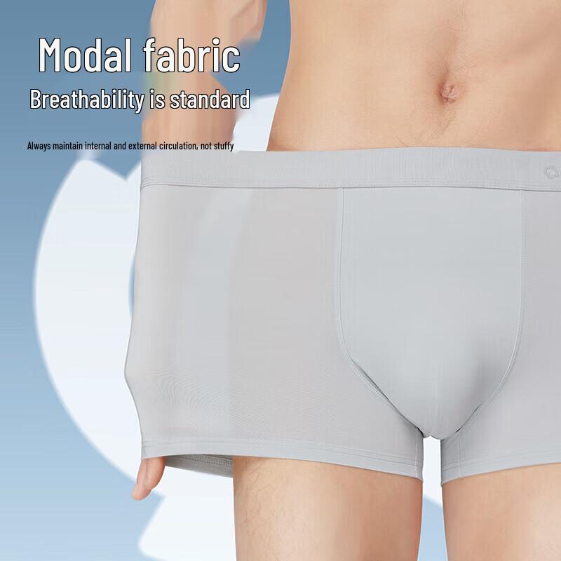 HLA Men's Breathable Pro8 Modal Antibacterial Boxer Briefs 3-Pack