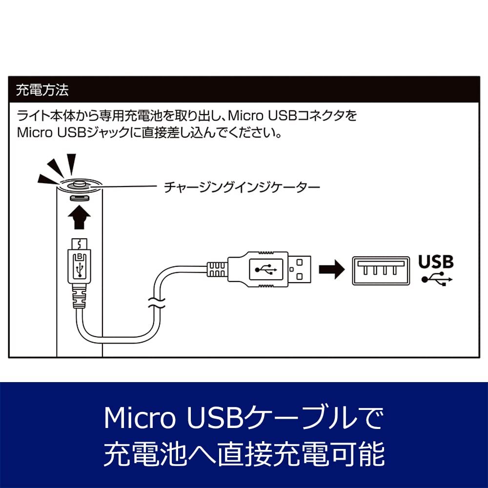 GENTOS Flashlight LED Light Rechargeable Rechargeable 130 Lumens G Series Handy Light Flashlight (Special Battery/AAA Battery) GF-104RG