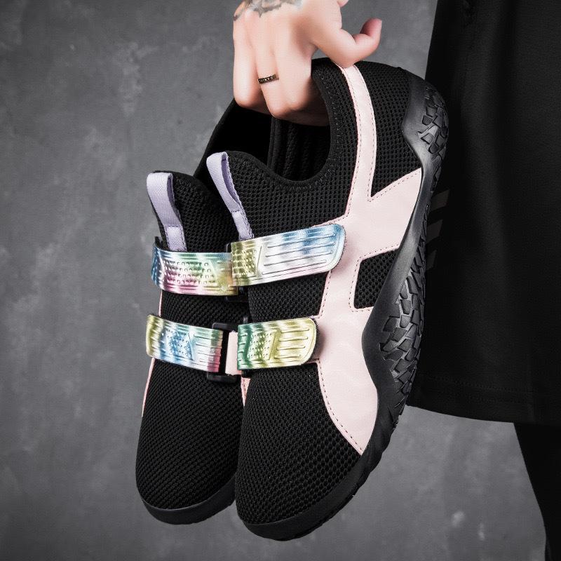 Hook Loop Barefoot Yoga Shoes Slip On Weight Lifting Shoes Men and Women Indoor Comprehensive Fitness Strength Training Shoes