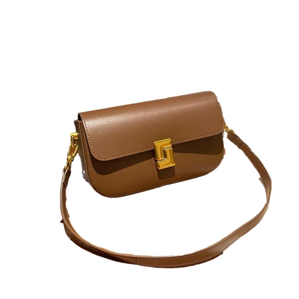 Neue französische Achseltasche für den Sommer  Hochwertige und vielseitige Ledertasche für Damen  Nischen-Umhänge-Schultertasche