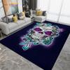 Horror Skull Art Area Rug,Carpets for Living Room Bedroom Decoration, Sofa Chair Cushion Rug,Kitchen Bathroom Non-slip Floor Mat