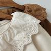 Spring & Autumn Infant Girl's Embroidered Lace Ruffle Collar Top