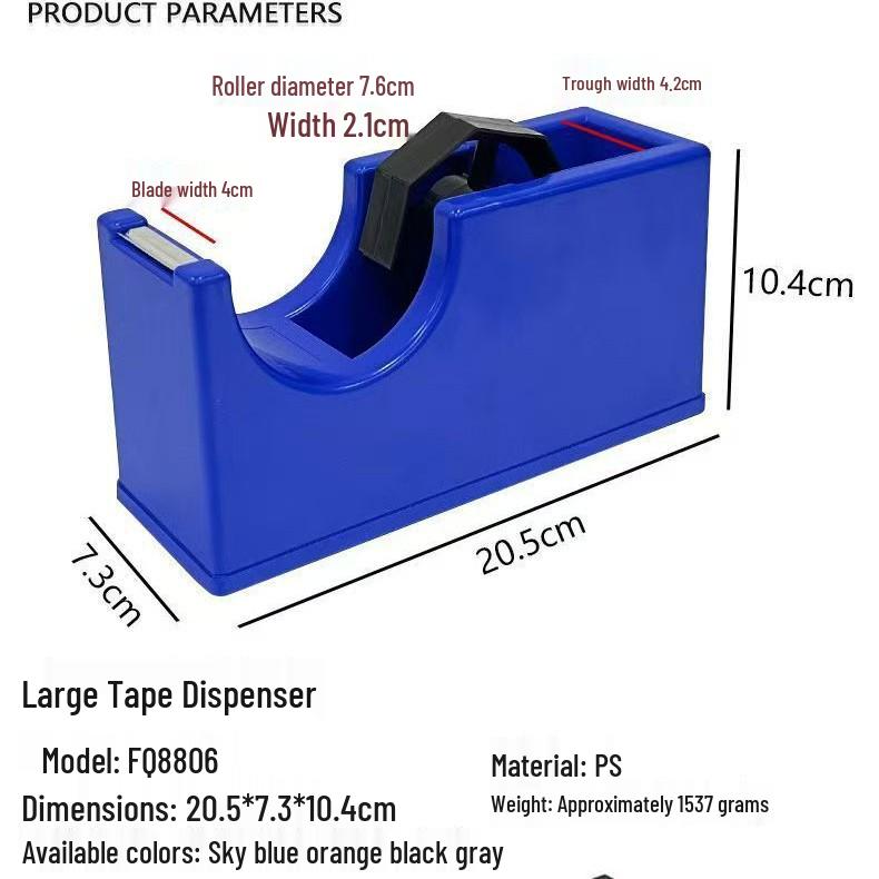 Fuqiang FQ8806 Extra Großer Hochwertiger Schreibwaren-Klebebandabroller