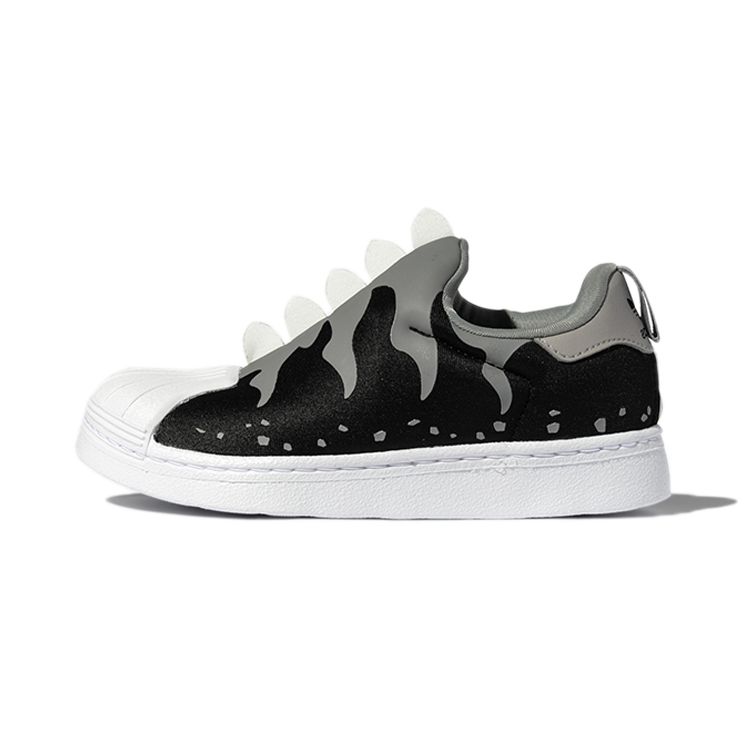 Adidas Originals Superstar 360 Casual Durable Low-Top Skate Shoes Kids Sneakers Black GX3265