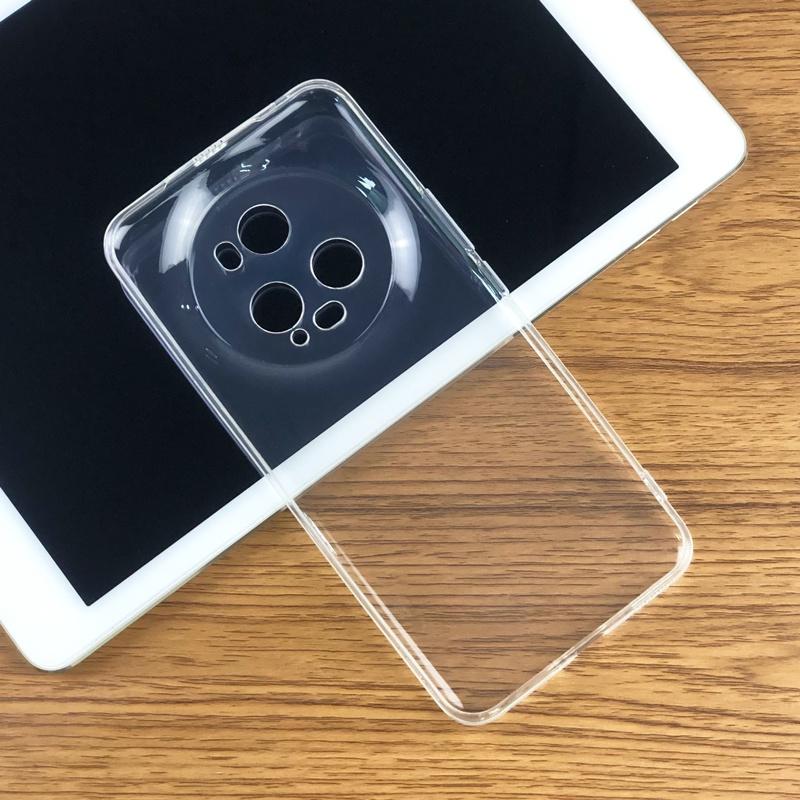 For Honor Magic5 Magic 5 Pro 5G Slim Crystal Clear Transparent Soft TPU Back Case Protection Skin Camera Protect Cover