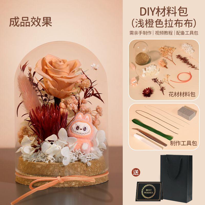 DIY Preserved Flower Material Kit  Rose Preserved Flower Decorative Handcrafted Gift