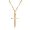 New Crystal Christian Jesus Cross Pendant Necklaces Women Fashion Gold Silver Color Clavicle Chain Necklace Collar Jewelry Gift