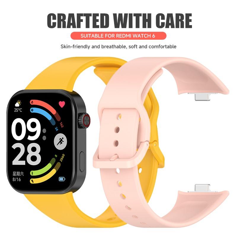 Silicone Strap For Redmi Watch 6/5/4 Replacement Watch Band for Xiaomi Mi Band 9 Pro/8 Pro Bracelet Wristband Correa Accessories