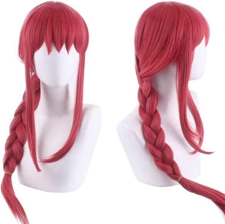 COSSA Chainsaw Man Makima Cosplay Wig Perfect for School and Cultural Festivals Includes Makima (Adult) - Halloween, Christmas, Festivals, (Size L,