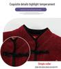 2025 Embroidered Woolen Coat for Elderly Women (Aged 60-80) - Plus Velvet Winter Style