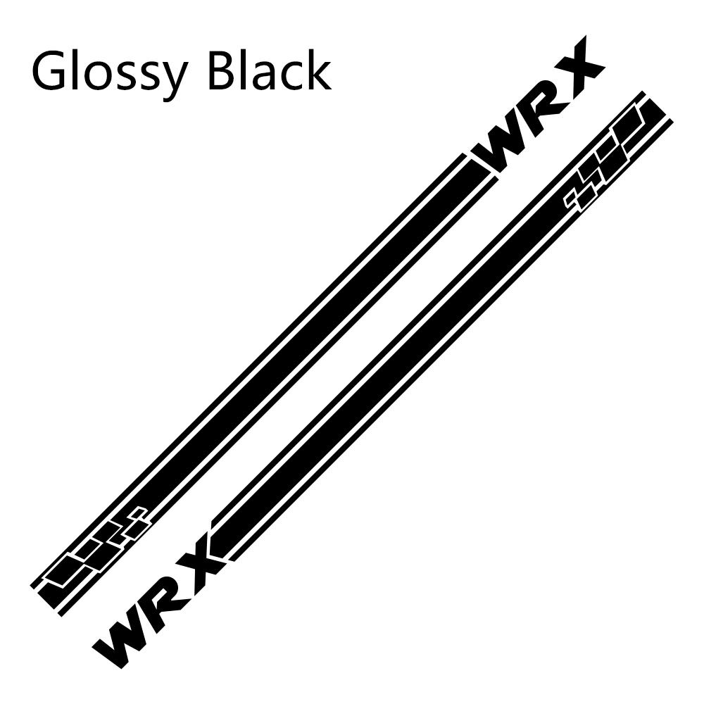 2Pcs For Subaru WRX Car Door Side Stripes Stickers Vinyl Film Auto DIY Sports Styling Decals Automobile Car Tuning Accessories