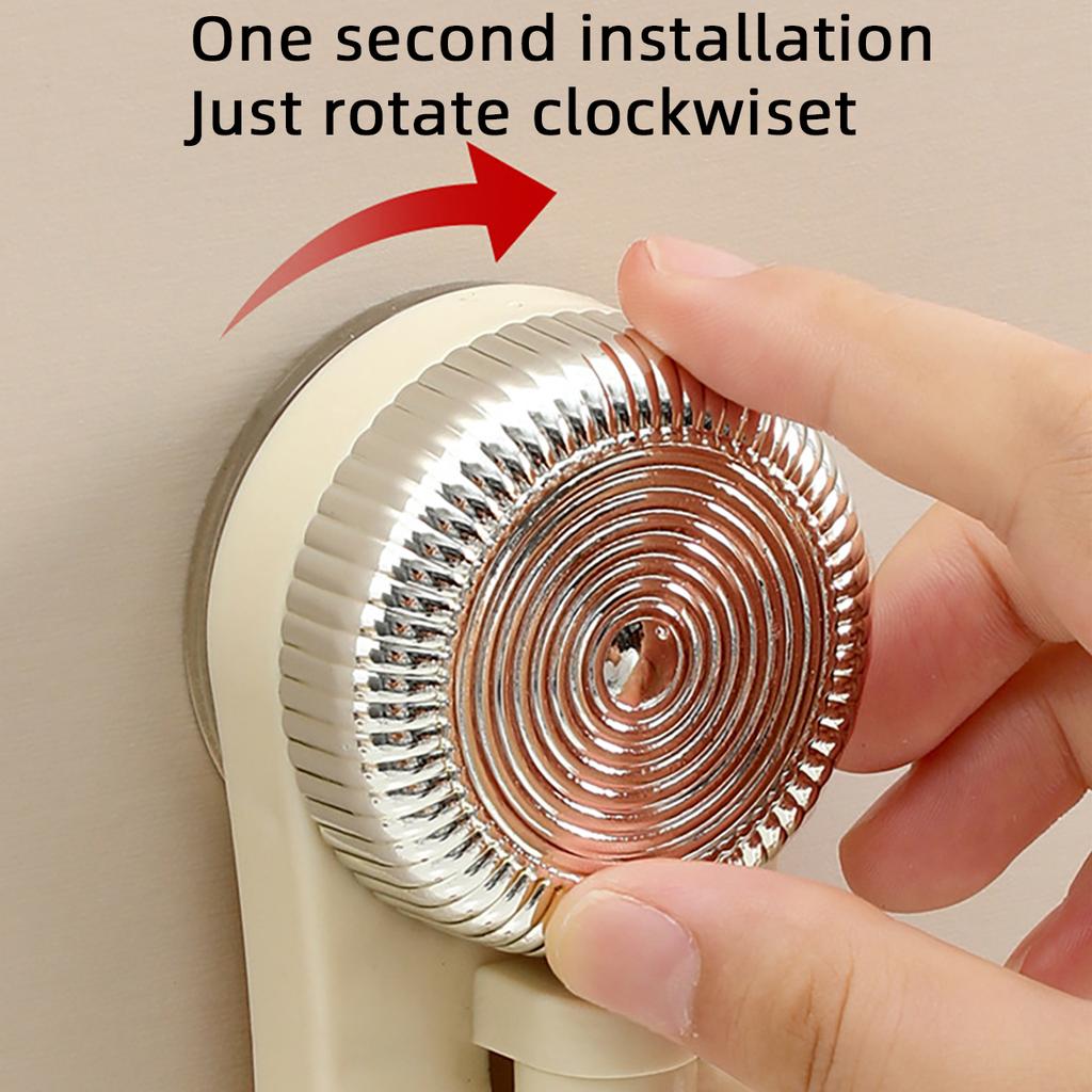 Suction Cup Towel Storage Rack Rotatable Multilayer Towel Holder Wall Mounted Kitchen Bathroom Towel Drying Organizer Shelf