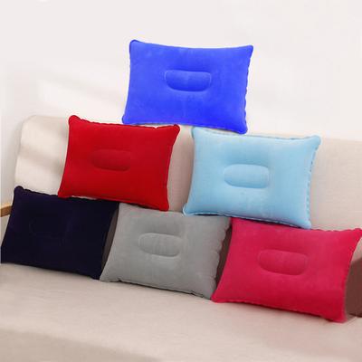 Outdoor PVC Pillow, Travel Camping Thick Flocking Rectangular Inflatable Pillow, Siesta Significant Other Square Pillow
