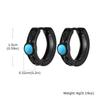 Vintage Celtic Knot Hoop Earrings for Men Boys,Stainless Steel Turquoise Huggies Hoop Earrings,Viking Jewelry Gifts