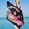 Stained Glass Gothic Romance Beach Towel, Super Soft Microfiber, Gift for Her/Him, Birthday, for Pool, Beach, Travel, Home Decor Fan Gifts