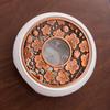 Japanese Style Ceramic Tea Warmer with Candle-Heated Insulated Glass Pot.