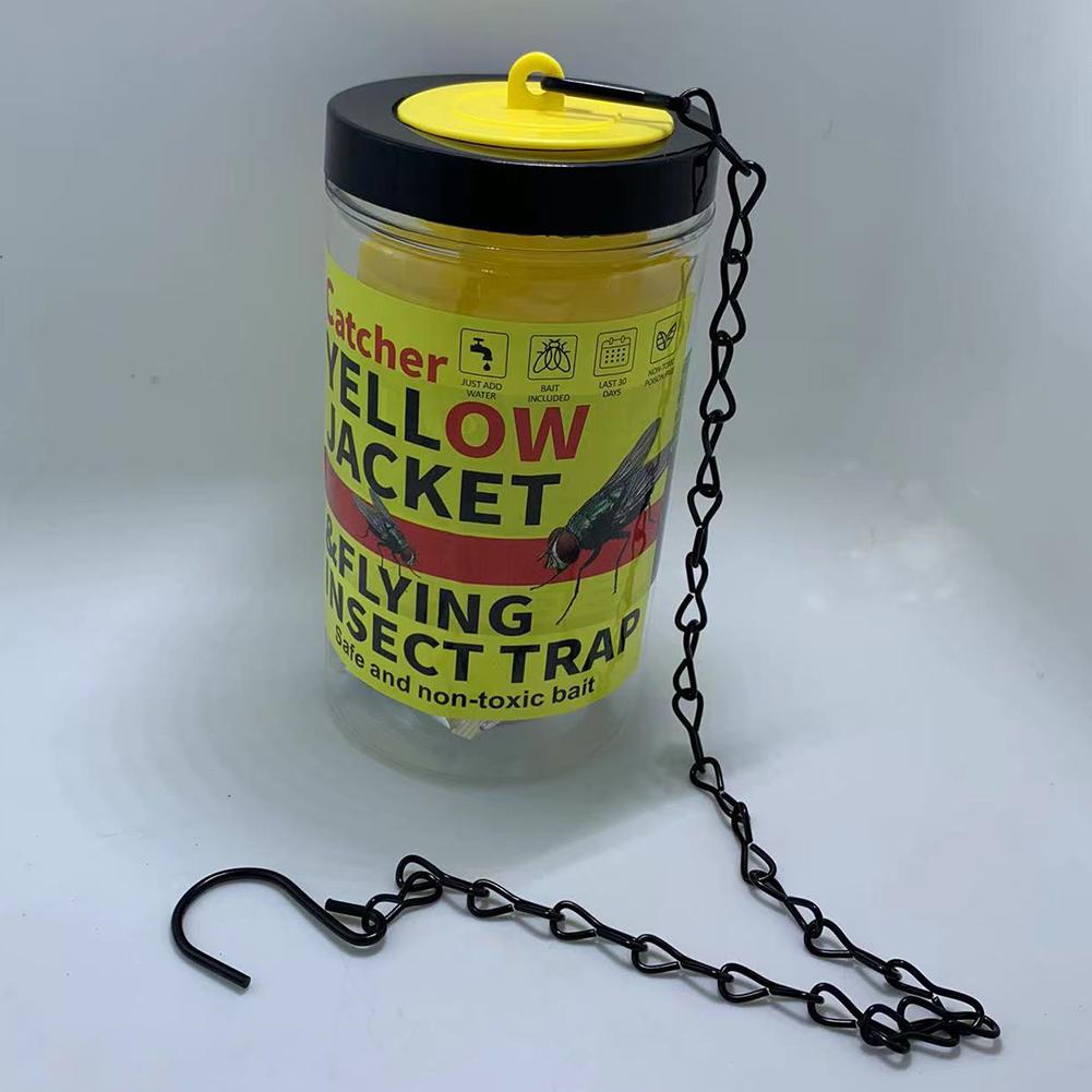 Hanging Flytrap Cage PP+Wire Chain Fruit Fly Trap Killer Non-Toxic And Non-Hazardous for Parks/Orchards/Vegetables