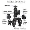 For Insta 360 X4 X5 X3 Go Pro 13 12 11 10 9 8 DJI Bicycle Motorcycle Selfie Stick Monopod Mount Handlebar Bracket Accessories