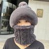 Winter Bucket Hat Korean Style Rabbit Fur Small Label All-match Warm Bucket Hat Fluffy Face-revealing Small Hat