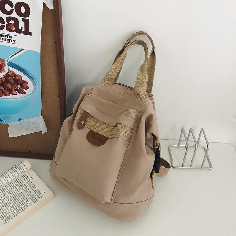 Japanese Retro Canvas Backpack for Women New Fashion Schoolbag for College Students Korean High School Backpack
