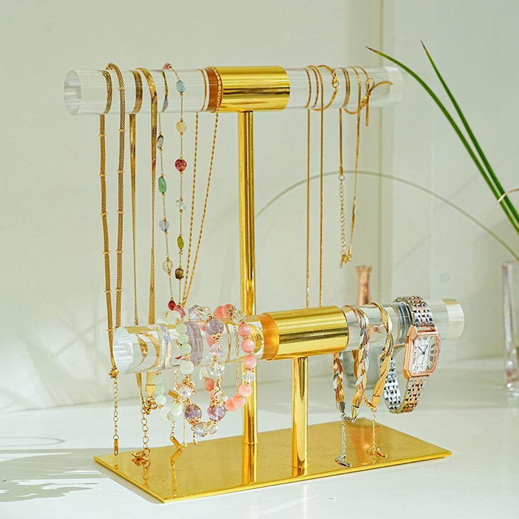 Clear Bracelet Stand Jewelry Storage Rack Jewelry Stand Jewelry Display Holder Necklace Display Stand Acrylic Texture